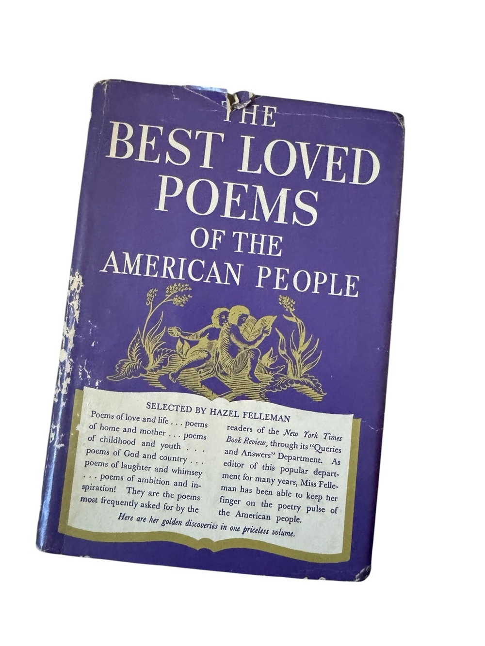 💜The Best Loved Poems of the American People Published 1936 | 90 Year Old Book